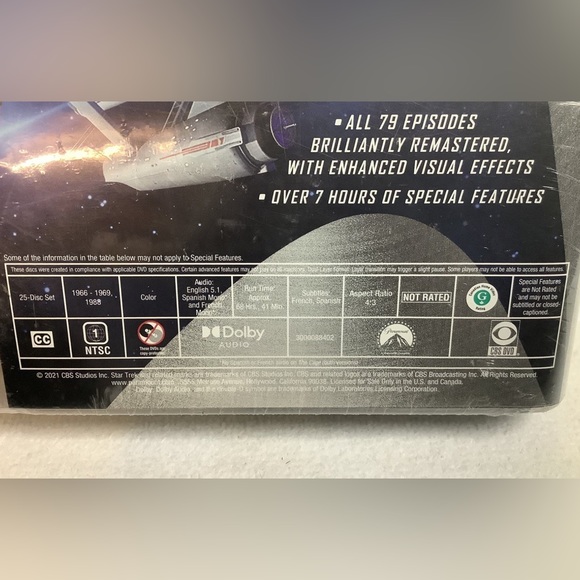 Star Trek: The Complete Series Remastered **the original series** DVD - Picture 6 of 6